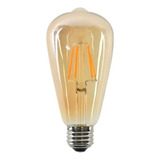 Ampolleta Led Tipo Edison 6 Watts Retro Vintage Luz Blanco Cálido