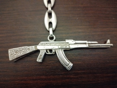 Ak-47 Dije/llavero Plata 9.25 (leer Descripcion)