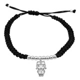 Pulsera Bolitas Enfermera Chica Plata 925 Negra