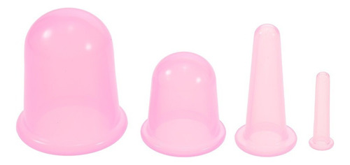 4pcs 4 Tama?os Silicona Taza De Masaje Facial Ventosas De