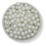 Perlas Cuentas Plásticas Blancas 8mm 50gr 170u Armar Bijou