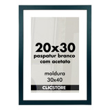 Moldura Paspatur Branco Quadro 20x30 Acetato Retrato Foto