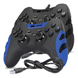 Kit 2 Controles Gamer Usb Para Pc Ps3 Com Fio Playstation 3