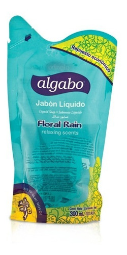 9 Jabon Liquido Algabo Floral Rain Repuesto X 300 Ml ( Mayor