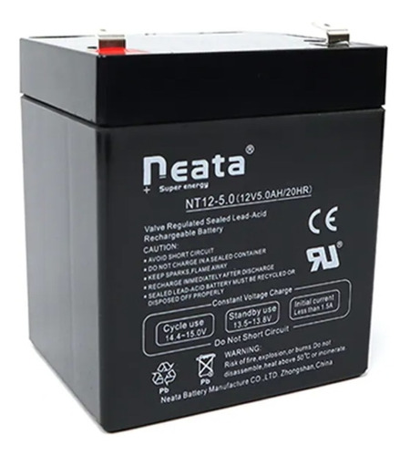 Batería Neata 12v 5ah Importadores - 12 Voltios 5 Amperios