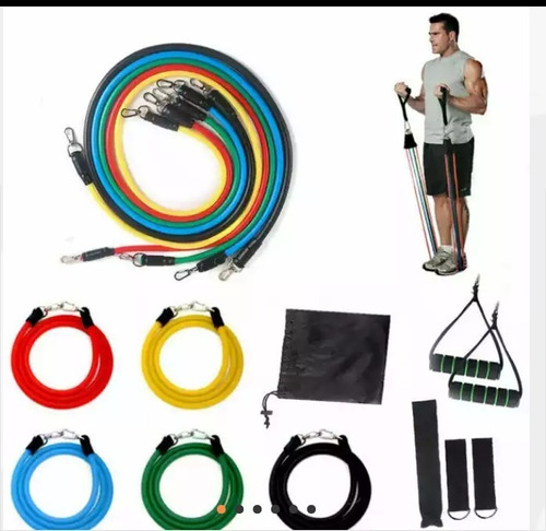 Kit De 5 Ligas De Resistencia Para Ejercicio 11 Pzs ¡oferta!