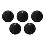 Juego De 5 Perillas Negra 8mm Para Cocina Peabody