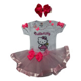 Conjunto Infantil Menina Hello Kitty Com Tutu Mesversário