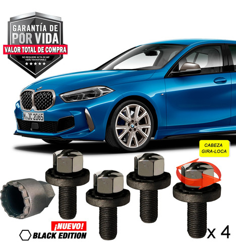 Birlos Seguridad Bmw X1 Gasolina Galaxylock Envío Gratis!!