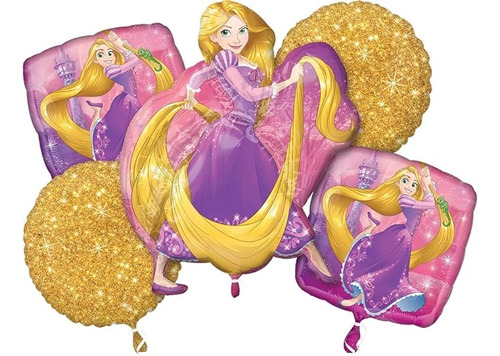 Disney Princess Rapunzel Ramo De Globos Fiesta De