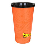 Vaso Dragon Ball Tapa Pico Café Color Multicolor