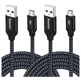 Iseekerkit - Cable Micro Usb Extralargo (16.4 ft) Negro