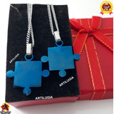 Rompecabeza Doble Azul Cadenas Estuche Premium 133 Mod