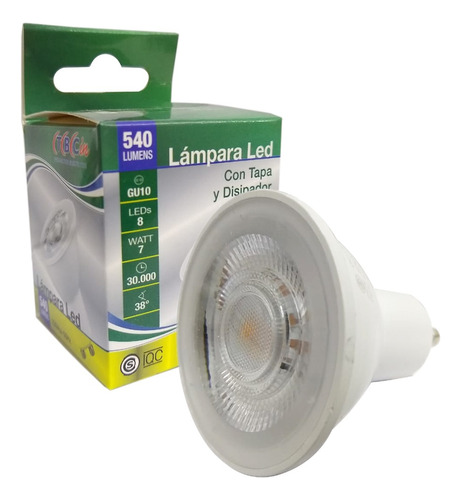 Dicroica Led Dimerizable 7w Luz Día/luz Cálida Tbcin