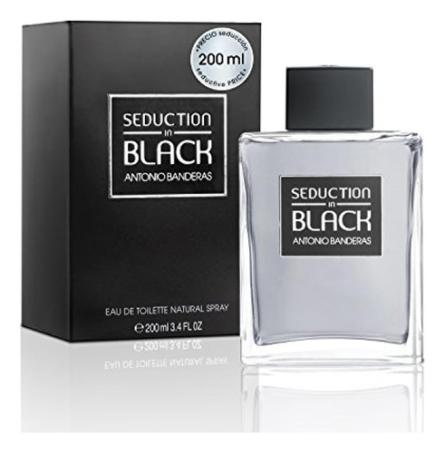 Seduction In Black Para Hombres Eau De Toilette Spray, 6.75 