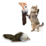 Juguete Para Gato Ratita Peluche Con Chifle Mascotas X2 