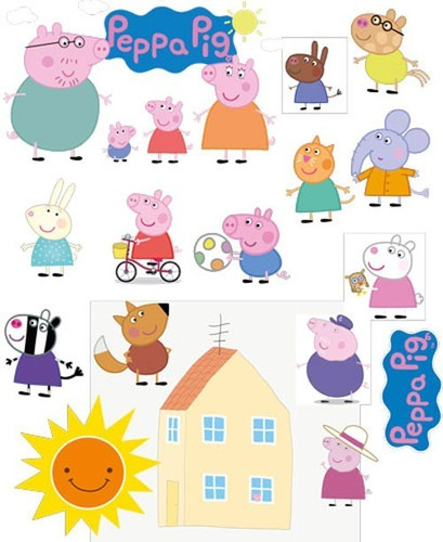 Stickers Vinil Decorativo Peppa Pig Casa