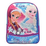 Mochila Disney Frozen Anna Y Elsa Estampado Relieve True Friendship 148834 Primaria Ruz Color Milticolor