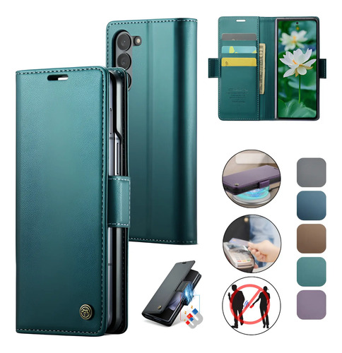 Funda Billetera Para Galaxy Z Fold6 Cartera Tarjetero Caseme 023 Protección Rfid | Meses sin interés