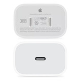 Cargador Rápida 20w Usb-c iPhone 15 14 Apple Original A2305