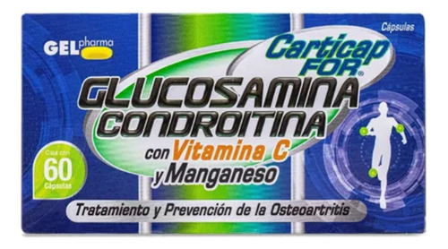 Carticap Glucosamina Y Condroitina 180 Cápsulas