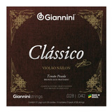 Encordoamento Giannini Clássico Cordas Violão Nylon Bronze