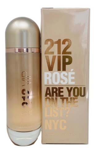 Perfume 212 Vip Rose 125 Ml Eau De Parfum -original