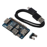 Hub Hat Usb De 4 Puertos Para Raspberry Pi 3/2/zero W Extens