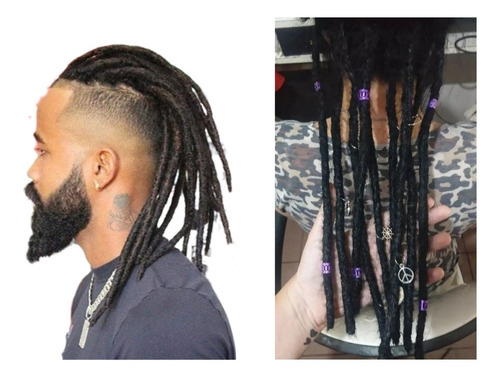 Pack De 10 Rastas Dreads Sintéticas De 20 Cm