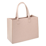 Bolso De Mano De Compras Bolso De Mano De 40x30x15cm Beige