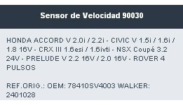 Sensor Velocidad Honda Accord Civic Acura Nsx 78410-sv4-003 Foto 2