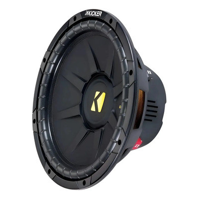 Subwoofer Kicker 12 PuLG 44cwcd124 600w Max Doble Bobina Color Negro\u002FAmarillo | Meses sin interés