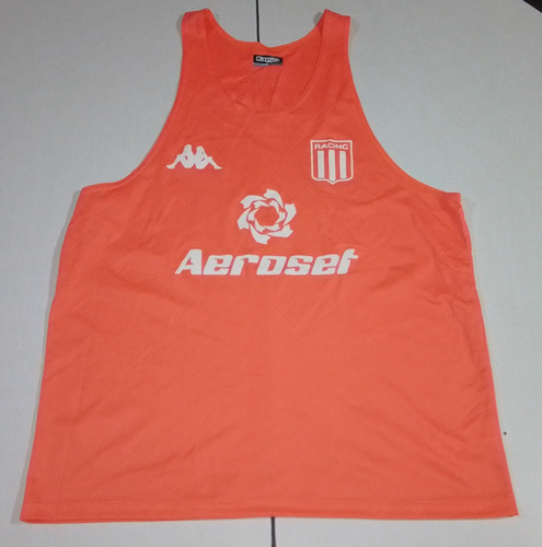 Sudadera Racing Naranja Flúo Marca Kappa, Talle L