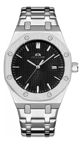 Reloj Mecánico Paulareis Hom Ab Con Calendario Impermeable