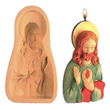 Molde Silicone P/ Sabonete, Vela, Resina - Jesus Cristo