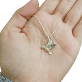 Cadena Veneciana Dije Plata 925 Picaflor Colibrí Ave Regalo