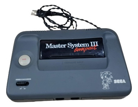 Console Sega Master System Iii Compact Bem Conservado Tudo 100%.  J1
