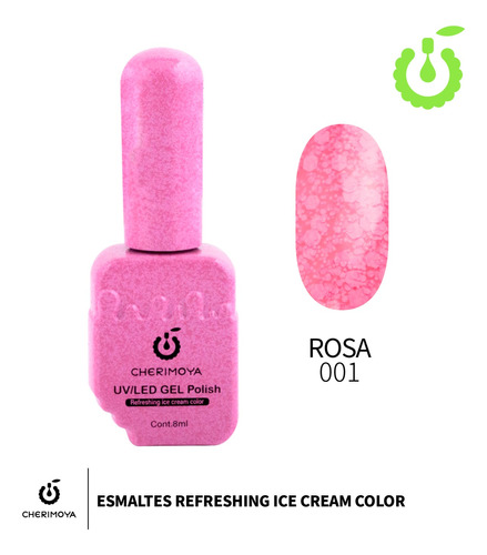 Esmaltes Color Semipermanente Cherimoya X  8ml. Calidad