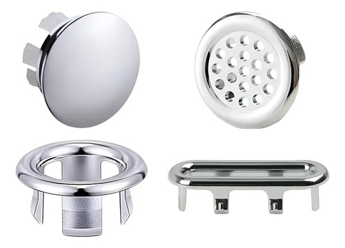 Tapón De Lavabo Con Anillo De Rebosadero Y Tapa Para Orifici