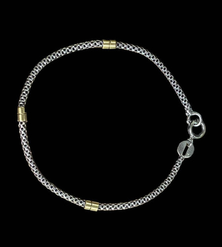 Pulsera De Plata Y Oro