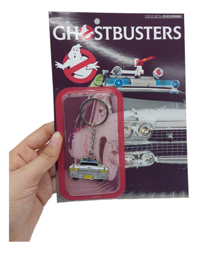 Llavero De Metal Los Cazafantasmas Ghostbusters Auto Ecto-1