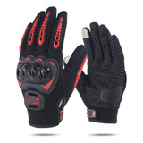 Guantes De Moto Para Mujer Y Hombre, Color Negro, Con Guante