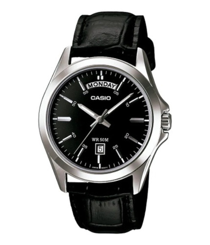 Reloj Casio Mtp-1370l-1avdf Cuero, Elegante, Fechador