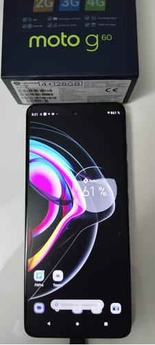  Motorola G60 Dual Sim, 128 Gb, Color Plata Como Nuevo