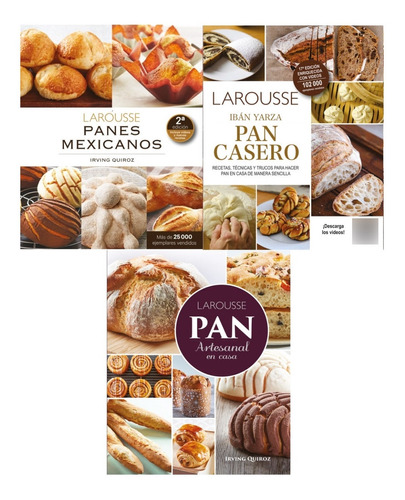 Panes Mexicanos + Pan Casero + Pan Artesanal Panaderia 3 Vol