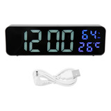 Reloj Led Con Espejo De 9 1 Pulgadas  Alarma Digital