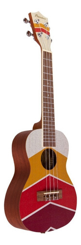 Ukulele U-23-burningsunrise-s Bamboo Concierto + Funda Color Natural