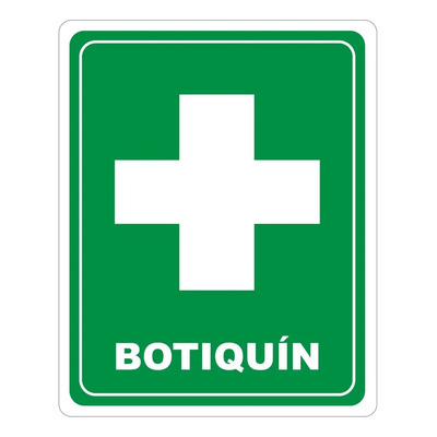 Señalamiento Letrero Botiquín 20x25 Cm | Meses sin interés