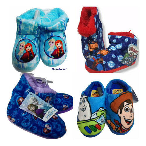 Pantuflas Infantiles Disney Original Frozen Mk Minnie Cars..