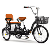 Triciclo Para Adultos Plegable Con Asiento Trasero.